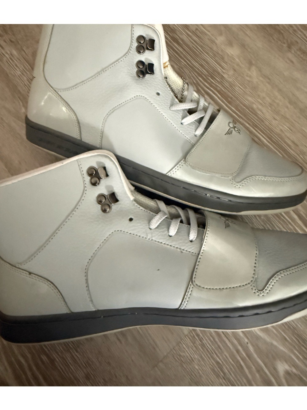 Creative Recreation Cesario Hi XXI Sneakers Gray Patent Leather Sz 13 $100 Y2K - Picture 10 of 13